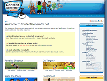 Tablet Screenshot of contentgenerator.net