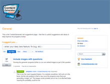 Tablet Screenshot of feedback.contentgenerator.net